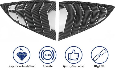 Rear Side Window Louvers Air Vent Scoop Cover Blinds for Honda CRV 2017-2022 (Glossy Black) in Saudi Arabia