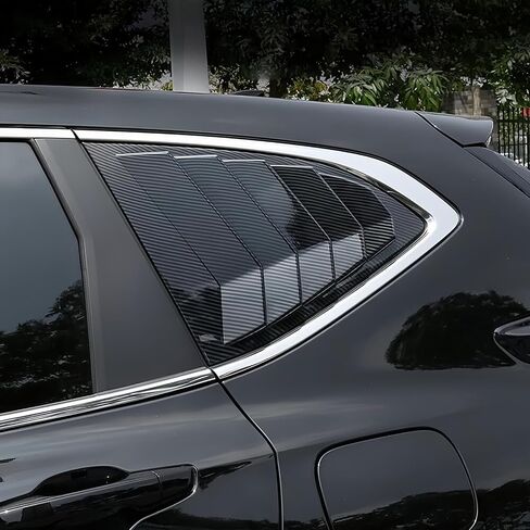 Rear Side Window Louvers Air Vent Scoop Cover Blinds for Honda CRV 2017-2022 (Glossy Black) in Saudi Arabia