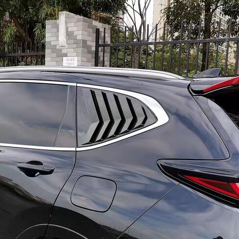Rear Side Window Louvers Air Vent Scoop Cover Blinds for Honda CRV 2017-2022 (Glossy Black) in Saudi Arabia