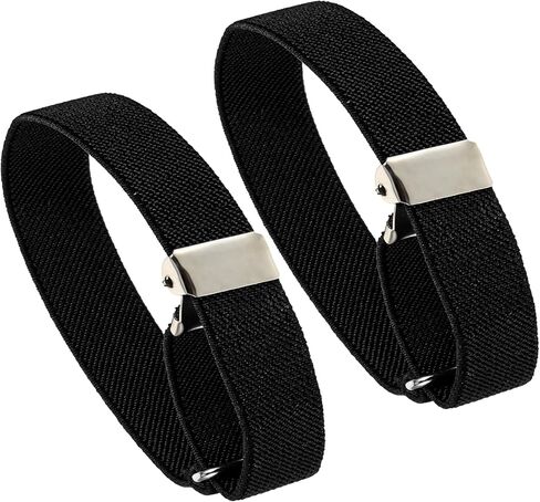 2 PCS نطاقات الذراع المرنة للأكمام ، قميص الأكمام لباس الرجال قابلة للتعديل الأكمام. in Saudi Arabia