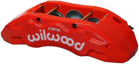 Wilwood 120-13818-RD TX6R CALIPER- اليد اليسرى ، Red 1.75 و 1.62 و 1.62 "Pistons ، 1.38" القرص in Saudi Arabia