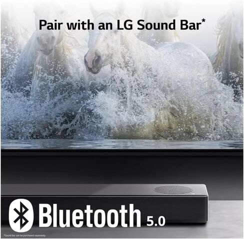 تلفزيون LG الذكي 55 بوصة فئة 4K فائق الدقة LED HDR10 بلوتوث WebOS α5 Gen5 معالج AI لعبة محسن متوافق مع Alexa وGoogle Assistant 55UQ7070Z (متجدد) in Saudi Arabia