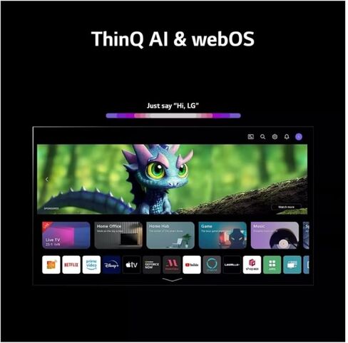 تلفزيون LG الذكي 55 بوصة فئة 4K فائق الدقة LED HDR10 بلوتوث WebOS α5 Gen5 معالج AI لعبة محسن متوافق مع Alexa وGoogle Assistant 55UQ7070Z (متجدد) in Saudi Arabia