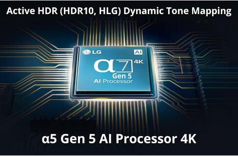 تلفزيون LG الذكي 55 بوصة فئة 4K فائق الدقة LED HDR10 بلوتوث WebOS α5 Gen5 معالج AI لعبة محسن متوافق مع Alexa وGoogle Assistant 55UQ7070Z (متجدد) in Saudi Arabia