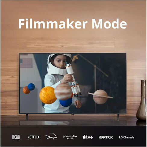 تلفزيون LG الذكي 55 بوصة فئة 4K فائق الدقة LED HDR10 بلوتوث WebOS α5 Gen5 معالج AI لعبة محسن متوافق مع Alexa وGoogle Assistant 55UQ7070Z (متجدد) in Saudi Arabia
