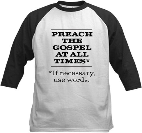Cafepress يبشر بالإنجيل 2 أطفال البيسبول جيرسي كيدز بيسبول جيرسي ، 3/4 قميص الأكمام راجلان in Kuwait