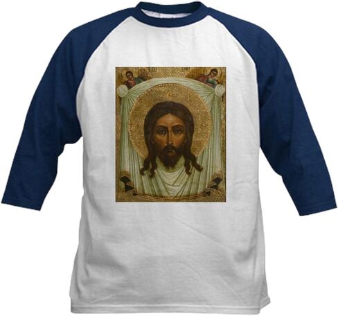 Cafepress 1 لعبة البيسبول جيرسي كيدز كوتون بيسبول جيرسي ، 3/4 قميص راجلان. in Kuwait