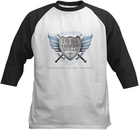 Cafepress Inhocsign Kids Baseball Jersey Kids Cotton Baseball Jersey ، 3/4 Raglan Sleeve Shirt in Kuwait