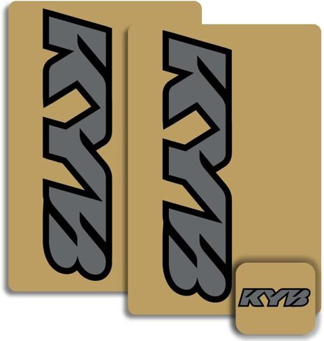 شارات KYB Fork & Shock Suspension (أسود/أبيض على واضحة) in Kuwait