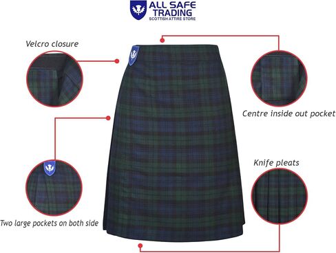 Kilt for Men - Mens Kilt for Sports, Our Golf Kilt Perfect for Traditional Scottish Clothing in Kuwait