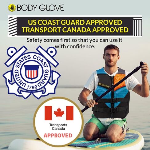 سترة النجاة فانتوم USCGA للرجال من Body Glove PFD-GRN/Gry-XL in Saudi Arabia