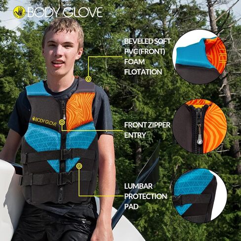سترة النجاة فانتوم USCGA للرجال من Body Glove PFD-GRN/Gry-XL in Saudi Arabia