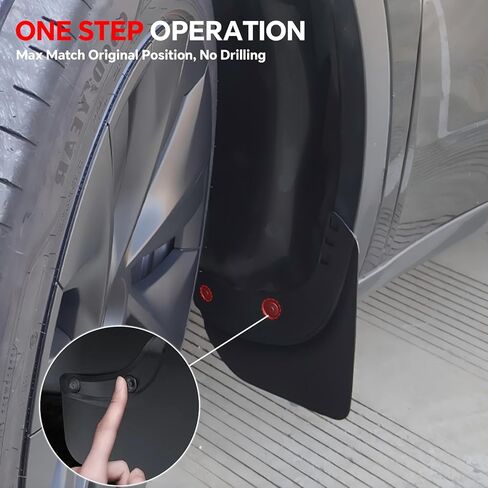 اللوحات الطينية لنموذج Tesla Y Juniper 2025-2026-Tesla Model Y Juniper Officorities 2025-TPE No-Prind Splash Guards ، All-Weather Protect in Kuwait