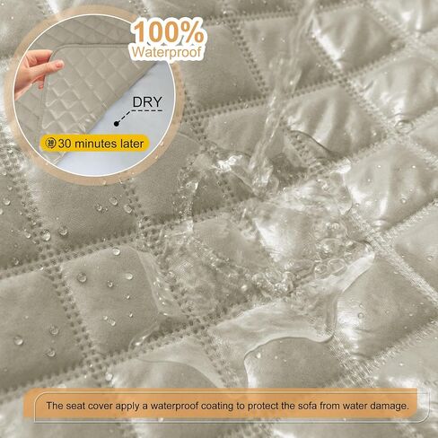 HDCAXKJ أغطية أريكة مقسمة مقاومة للماء بنسبة 100% على شكل حرف L، غطاء أريكة قابل للغسل، مبطن ناعم، أغطية كرسي زاوية للكلاب الأليفة مع جيوب (5 مقاعد ووحدة تحكم وسطية واحدة، رمادي فحمي) in Kuwait