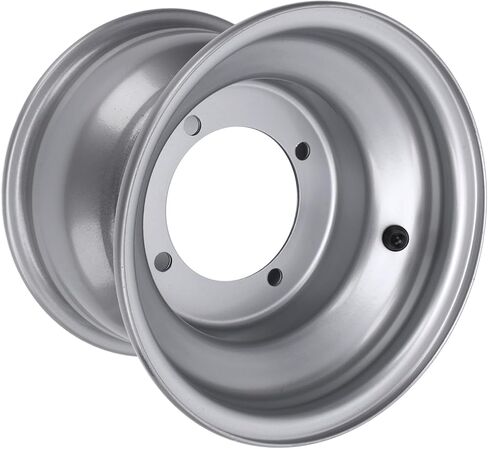 18X9.50-8 ATV Wheel Rim, Aluminum Alloy 8 Inch Wheel Hub, Wheel Rim Hub for most four wheel ATV, go karts, carts, Silver (Four Hole (Hole Spacing: 110mm / 4.33in) in Saudi Arabia