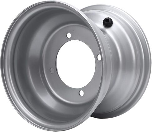 18X9.50-8 ATV Wheel Rim, Aluminum Alloy 8 Inch Wheel Hub, Wheel Rim Hub for most four wheel ATV, go karts, carts, Silver (Four Hole (Hole Spacing: 110mm / 4.33in) in Saudi Arabia