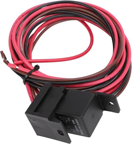 Electric Fan Thermostat Control Relay Wire Kit Adjustable Universal 12V DC 60A Radiator Cooling Fan Temperature Control for Car Truck Plastic Metal 25PCS in Saudi Arabia