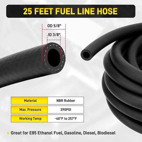 58 PSI LS SWAP FILTER منظم مع خرطوم وقود EFI 25 قدم in Saudi Arabia