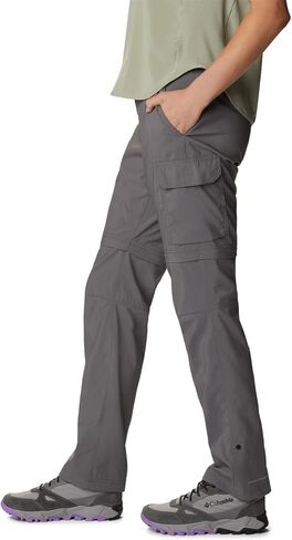 Columbia Women's Silver Ridge Utility Convertible Pant, Black, 14 in Saudi Arabia