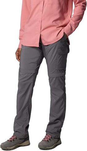 Columbia Women's Silver Ridge Utility Convertible Pant, Black, 14 in Saudi Arabia