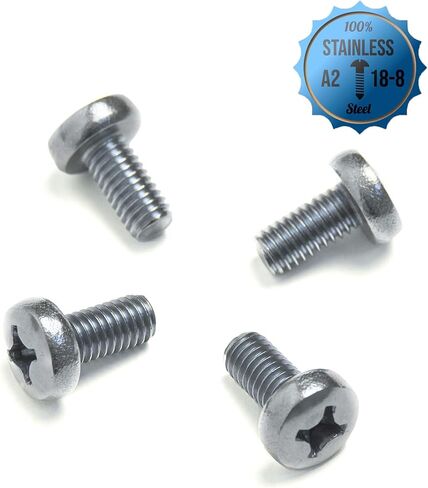 براغي لوحة ترخيص من الفولاذ المقاوم للصدأ متوافقة مع موديلات هوندا ولكزس وتويوتا، درجة 18-8/304 من الفولاذ المقاوم للصدأ - 4 قطع in Kuwait