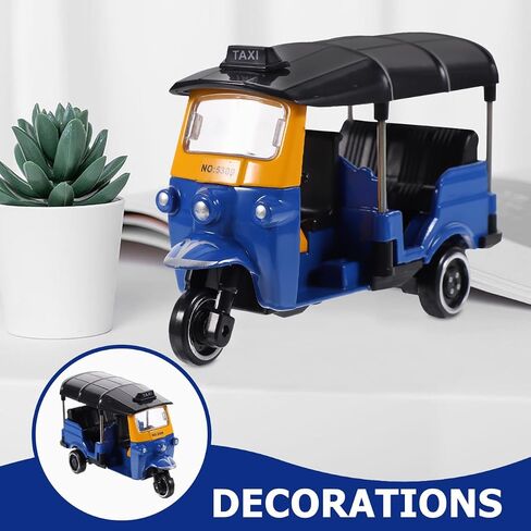 Vintage Tricycle Model - Mini Thai Tricycle Toy Vintage Tricycle Adornment Desktop Ornament Household Decorate in Kuwait
