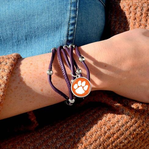 FTH Leather Strand Bracelet with Logo and Lobster Clasp (Florida) in Saudi Arabia