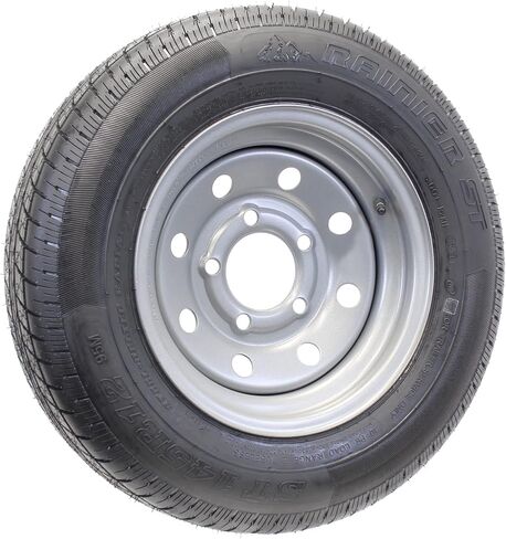 ecustomrim 2 pack tire tyre rim st145/r12 145/r12 نطاق الحمل الشعاعي e 5 Lug Silver Modular Wheel - 6 سنوات ضمان مع الطريق المجاني in Saudi Arabia
