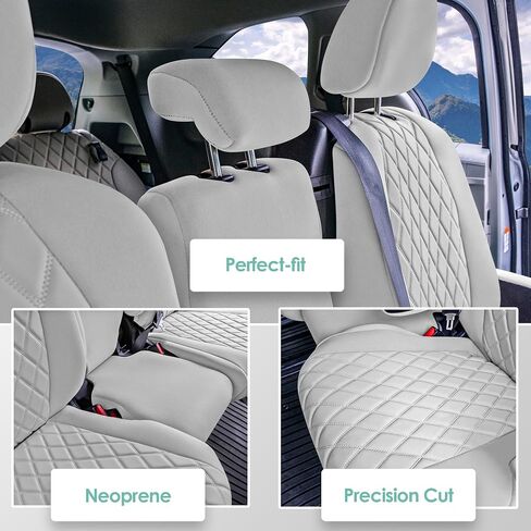 Wylf Custom Fit Pit Coverings for 2021 - 2024 Toyota Sienna ، يغطي المقعد الصف الثاني في الصف الثاني لتويوتا سيينا 2021 2022 2023 2024 ، 8 أغطية مقاعد سيارات الدفع الرباعي ، 8 مقاعد ، إكسسوارات تويوتا ، إكسسوارات تويوتا in Kuwait
