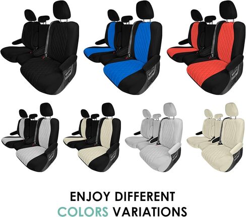 Wylf Custom Fit Pit Coverings for 2021 - 2024 Toyota Sienna ، يغطي المقعد الصف الثاني في الصف الثاني لتويوتا سيينا 2021 2022 2023 2024 ، 8 أغطية مقاعد سيارات الدفع الرباعي ، 8 مقاعد ، إكسسوارات تويوتا ، إكسسوارات تويوتا in Kuwait