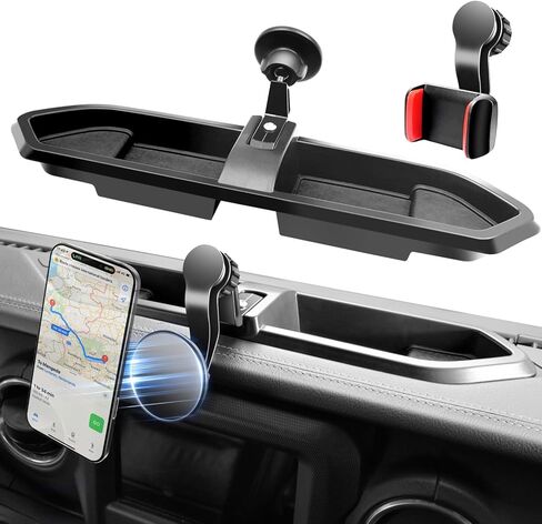 Magnetic Phone Mount for Jeep 2018-2023 Wrangler JL Jlu & Gladiator JT - حامل هاتف لوحة القيادة مع Magsafe لجيب Wrangler & Gladiator 2/4 الملحقات (ليس من أجل 4xe) in Kuwait