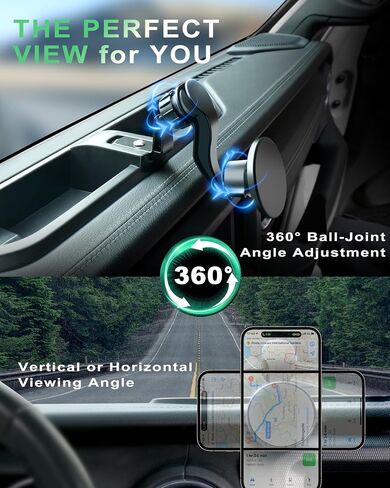 Magnetic Phone Mount for Jeep 2018-2023 Wrangler JL Jlu & Gladiator JT - حامل هاتف لوحة القيادة مع Magsafe لجيب Wrangler & Gladiator 2/4 الملحقات (ليس من أجل 4xe) in Kuwait