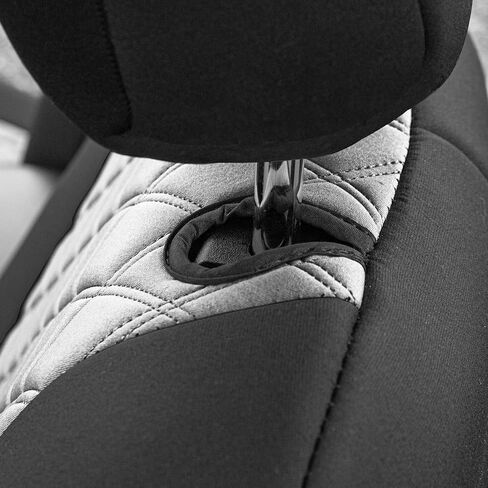 Wylf Neoprene مقاومة للماء أغطية مقعد زرقاء أسود ل Jeep Wrangler JL 4 Door لسنوات لعام 2018-2023 أغطية مقعد السيارات الأمامية من النيوبرين ونيوسوبريم مقاومة للماء in Saudi Arabia