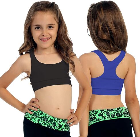 Kurve Girl’s Stready Crop Racerback Undershirt Training Bra ، Made in USA in Saudi Arabia
