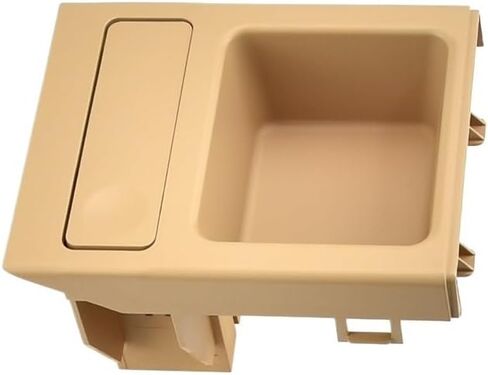 Car Center Console Water Cup Holder Beverage Bottle Holder Coin Tray for BMW 3 Series E46 323i 318I 320I 98-06 51168217953(Beige 2) in Kuwait