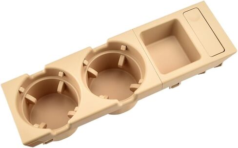 Car Center Console Water Cup Holder Beverage Bottle Holder Coin Tray for BMW 3 Series E46 323i 318I 320I 98-06 51168217953(Beige 2) in Kuwait