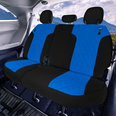 WYLF Custom Fit Seat Covers for 2021 - 2024 Toyota Sienna, Seat Covers 2nd Row Set for Toyota Sienna 2021 2022 2023 2024, 8 Seater SUV Seat Covers, SOLIDGRAY Neoprene, Toyota Accessories in Saudi Arabia