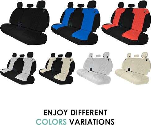 WYLF Custom Fit Seat Covers for 2021 - 2024 Toyota Sienna, Seat Covers 2nd Row Set for Toyota Sienna 2021 2022 2023 2024, 8 Seater SUV Seat Covers, SOLIDGRAY Neoprene, Toyota Accessories in Saudi Arabia