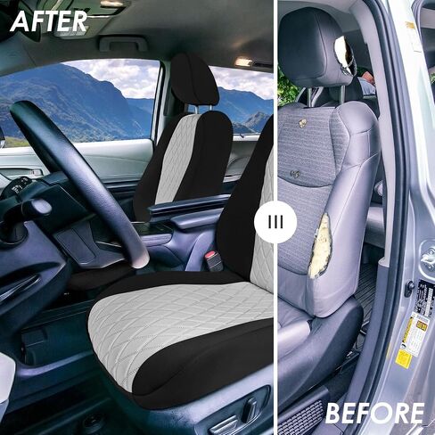 Wylf Custom Fit Pit Coverings for 2021 - 2024 Toyota Sienna ، يغطي المقعد الصف الثاني في الصف الثاني لتويوتا سيينا 2021 2022 2023 2024 ، 8 أغطية مقاعد سيارات الدفع الرباعي ، 8 مقاعد ، إكسسوارات تويوتا ، إكسسوارات تويوتا in Kuwait
