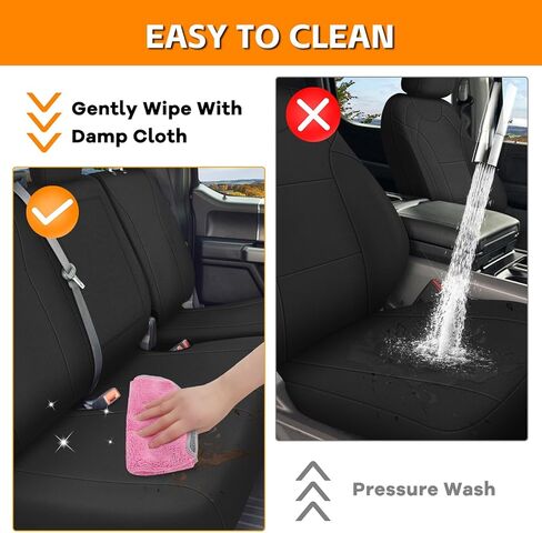 Front Truck Seat Cover Compatible with 2015-2023 Ford F150 2017-2023 Ford F250-F450, 600D Oxford Durability Heavy Duty Seat Cover in Kuwait