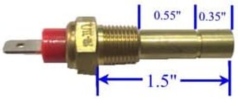 ماء IIL أو مرسل درجة حرارة الزيت ، المباراة العالية 140-280F ، 1/8 بوصة ، مقطوعة إلى الطول in Kuwait