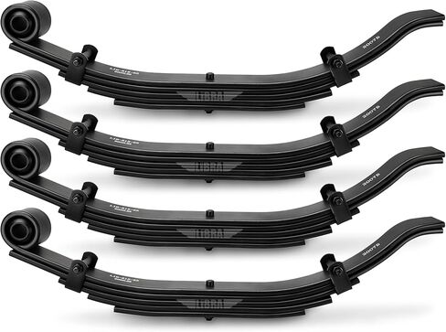 LIBRA Trailer Leaf Spring-Heavy Duty 5 Leaf Slipper 6,000lbs Capacity for 12,000 Lbs Axle - Set 4 in Kuwait