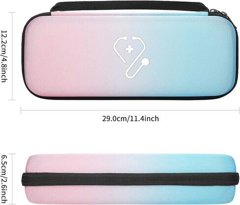 حافظة سماعة الطبيب Yinke لسماعة الطبيب 3M Littmann Classic III/Lightweight II S.E./ MDF Acoustica وسماعة الطبيب لأمراض القلب IV، هدية للممرضة، حقيبة تخزين مع قسم (وردي) in Kuwait