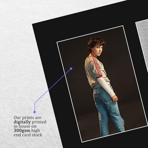 HWC Trading Millie Bobby Brown Stranger Things Things USL Printed Motographicual صورة موقعة لمحبي البرامج التلفزيونية - حجم الرسالة الأمريكية in Saudi Arabia