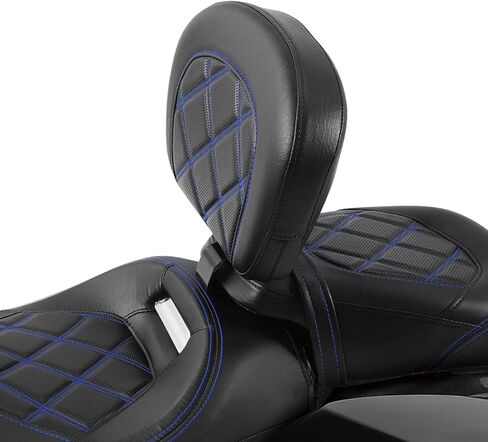 Low-Profile Driver Passenger 2-UP Seat Set Red Stitching Fit For Harley Touring Road King FLHR Street Glide FLHX 2009-Later Road Glide FLTRX CVO Street Glide FLHXSE Electra Glide FLHTCU in Kuwait