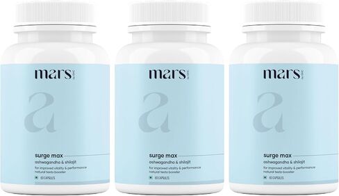 mars by GHC Natural Surge Max Caps - (Pack of 1) | Powered with Shilajit, Safed Musli and 60N | Good Health Company | Overall Well Being in Kuwait
