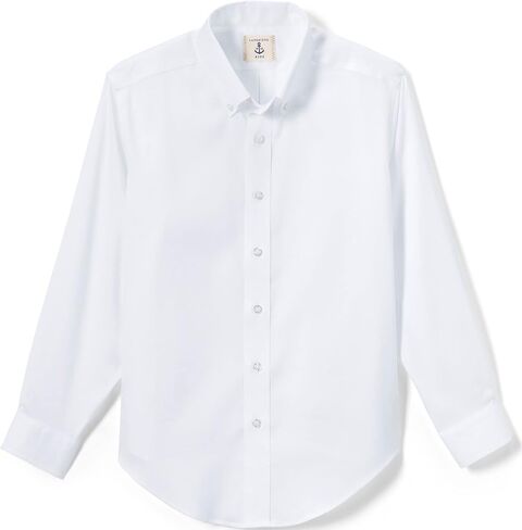 Lands' End School Uniform Boys Long Sleeve No Iron Pinpoint Dress Shirt in Saudi Arabia
