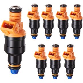 Fuel Injectors Set of 8, 0280150943 Compatible with Ford Lincoln Mercury - 4.6L 5.0L 5.4L 5.8L V8- F150 F250 F350 E150 E250 E350 Expedition Bronco Mustang - Replace Parts for# 0280150939 0280150909 in Saudi Arabia