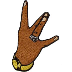 West Coast Mob Ring Patch Hand Sign Rapper Embroidered Iron On in Saudi Arabia