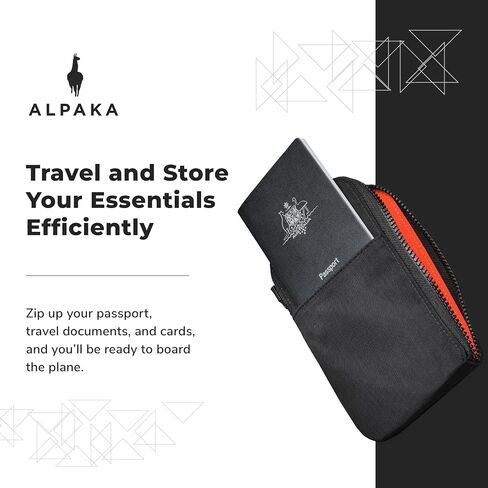 Zip Travel Wallet and Hub USB Lanyard - RFID Passport Holder - Self Locking Zipper - Tear Resistant Material,Type C USB Cable for iPhone 15 & 16 Series, iPad Mini 6 & Pro 2021, MacBook Pro 2020 in Saudi Arabia